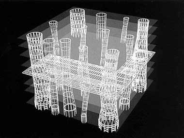 Unified construction of the Sendai Mediatheque